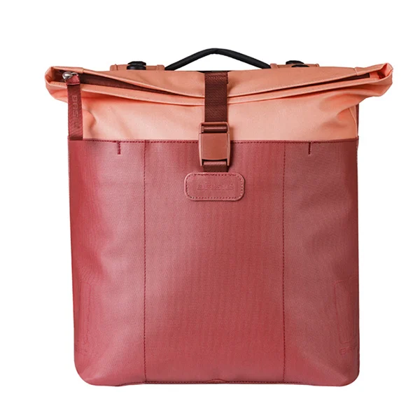 Podwójna sakwa rowerowa Basil Vive 28-35L MIK 2.0 Burgundy/pink