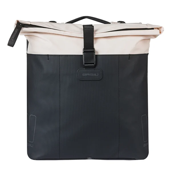 Podwójna sakwa rowerowa Basil Vive 28-35L MIK 2.0 Off-white/black