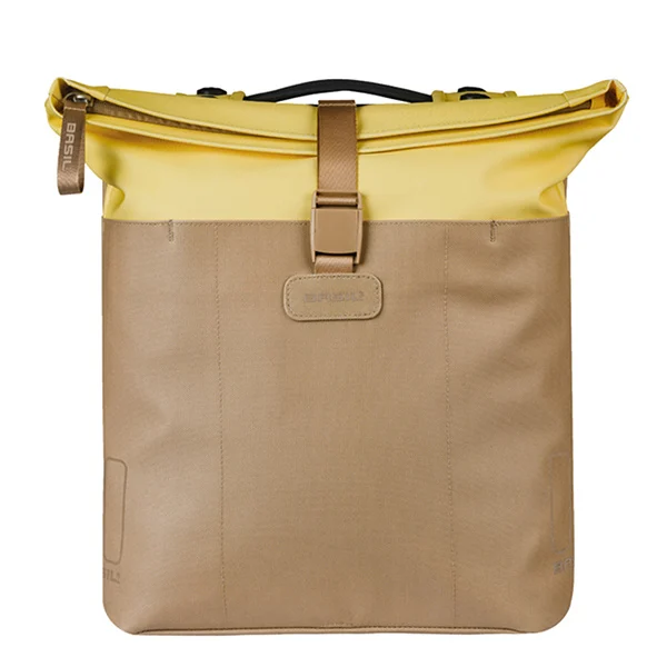Podwójna sakwa rowerowa Basil Vive 28-35L MIK 2.0 Sand/yellow