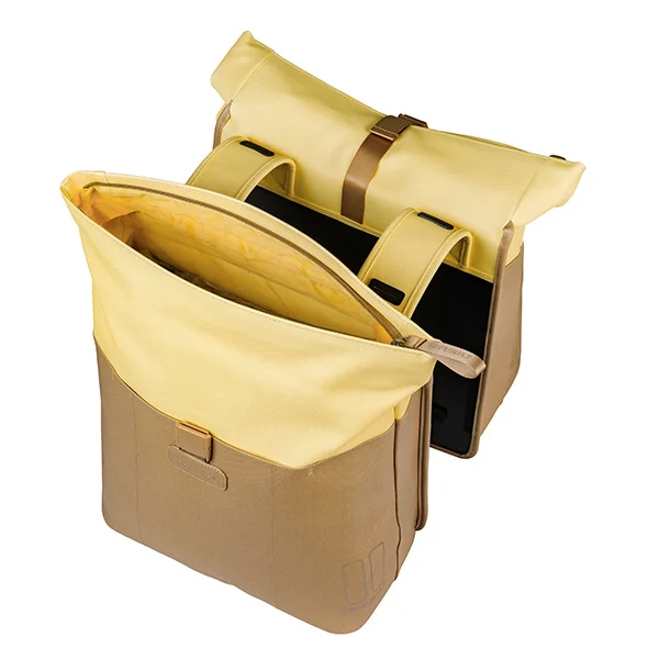 Podwójna sakwa rowerowa Basil Vive 28-35L Sand/yellow