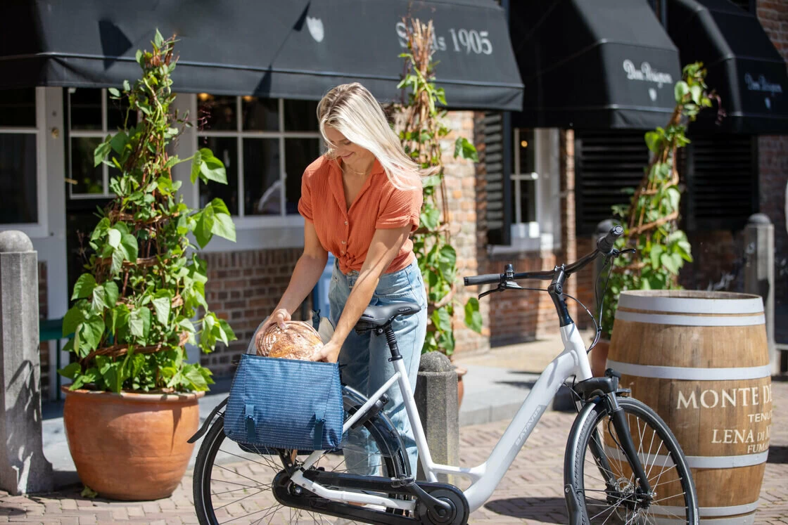 Podwójna sakwa rowerowa New Looxs Joli Nomi 37L Niebieski