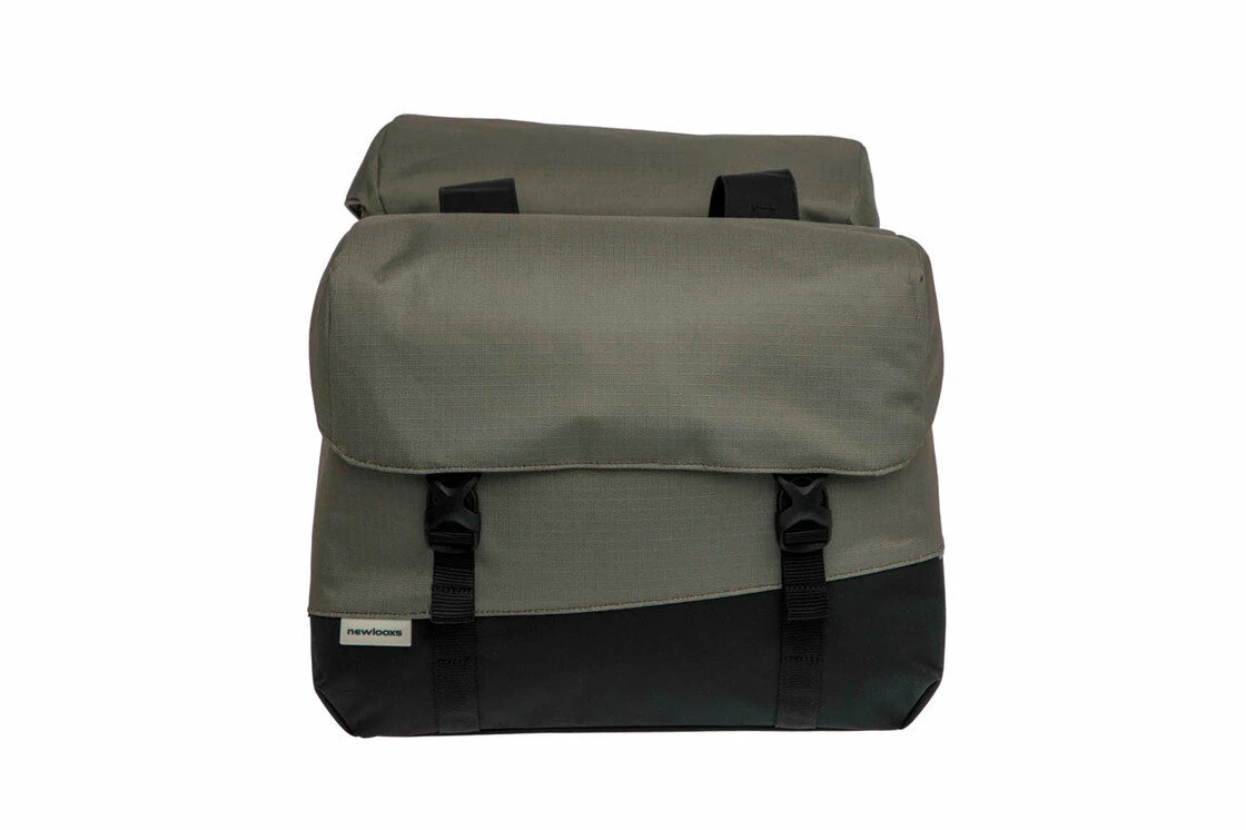 Podwójna sakwa rowerowa New Looxs Joli Oslo Double 37L Black/Green