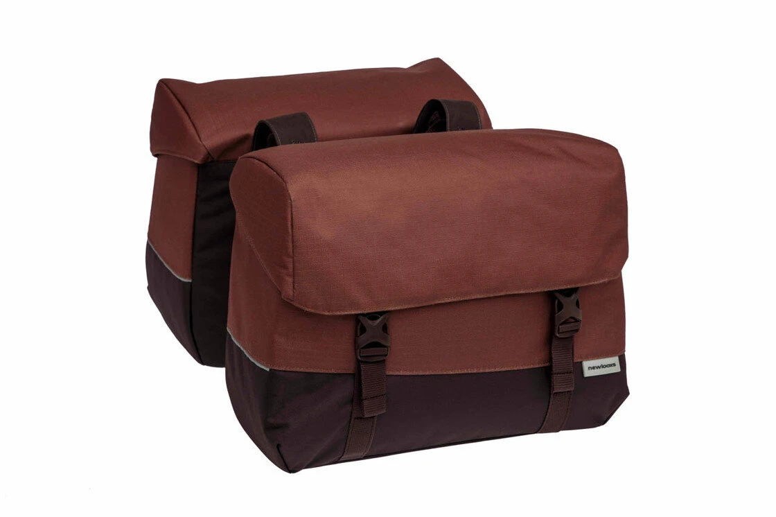 Podwójna sakwa rowerowa New Looxs Joli Oslo Double 37L Burgundy/Rust