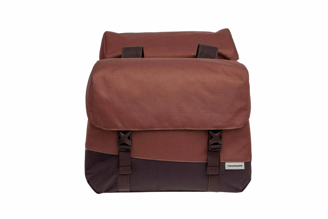 Podwójna sakwa rowerowa New Looxs Joli Oslo Double 37L Burgundy/Rust