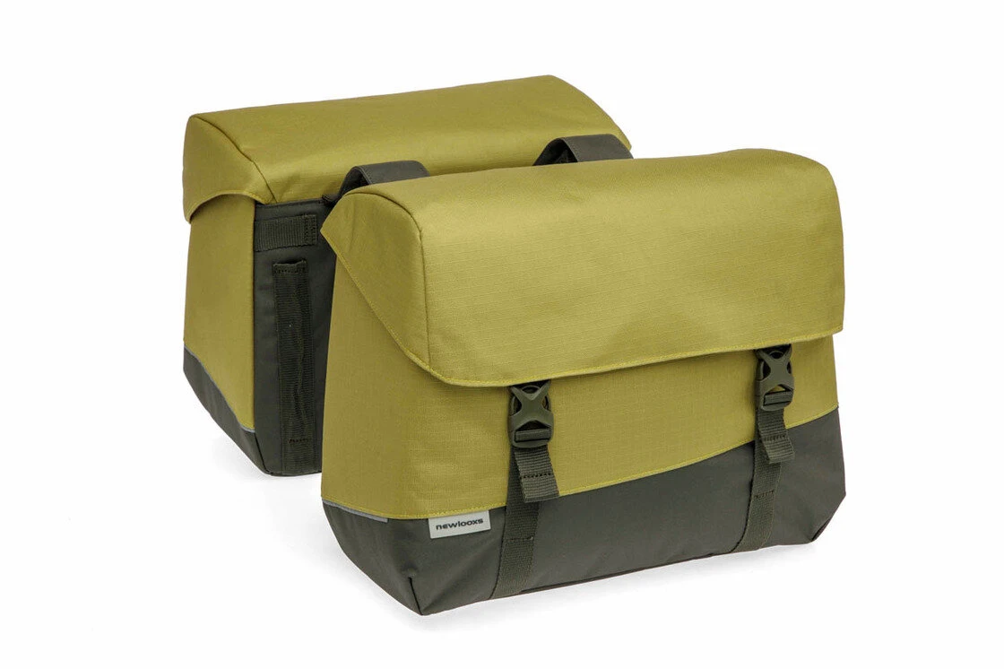 Podwójna sakwa rowerowa New Looxs Joli Oslo Double 37L Olive/Yellow
