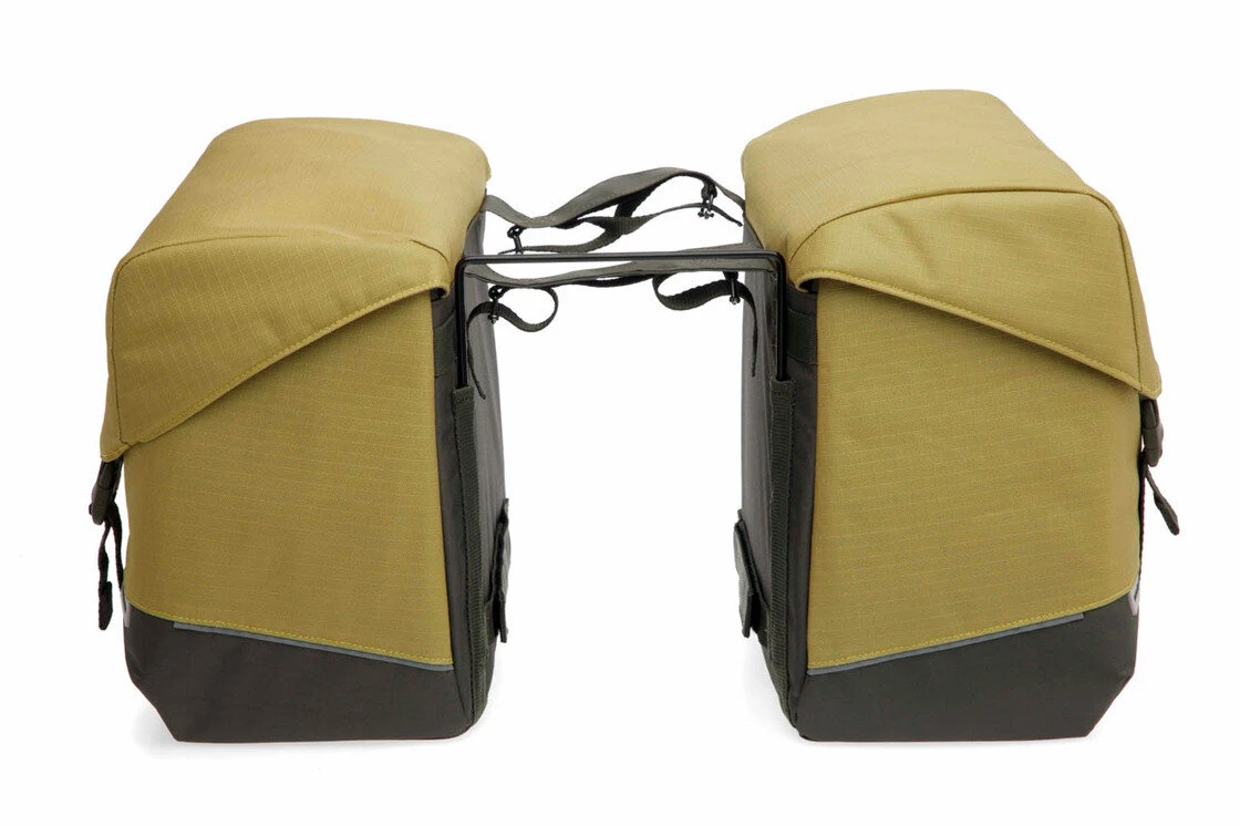 Podwójna sakwa rowerowa New Looxs Joli Oslo Double 37L Olive/Yellow