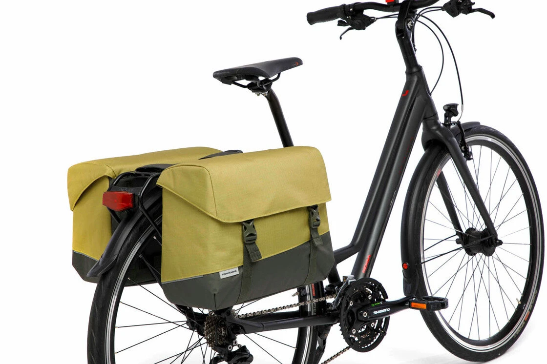 Podwójna sakwa rowerowa New Looxs Joli Oslo Double 37L Olive/Yellow