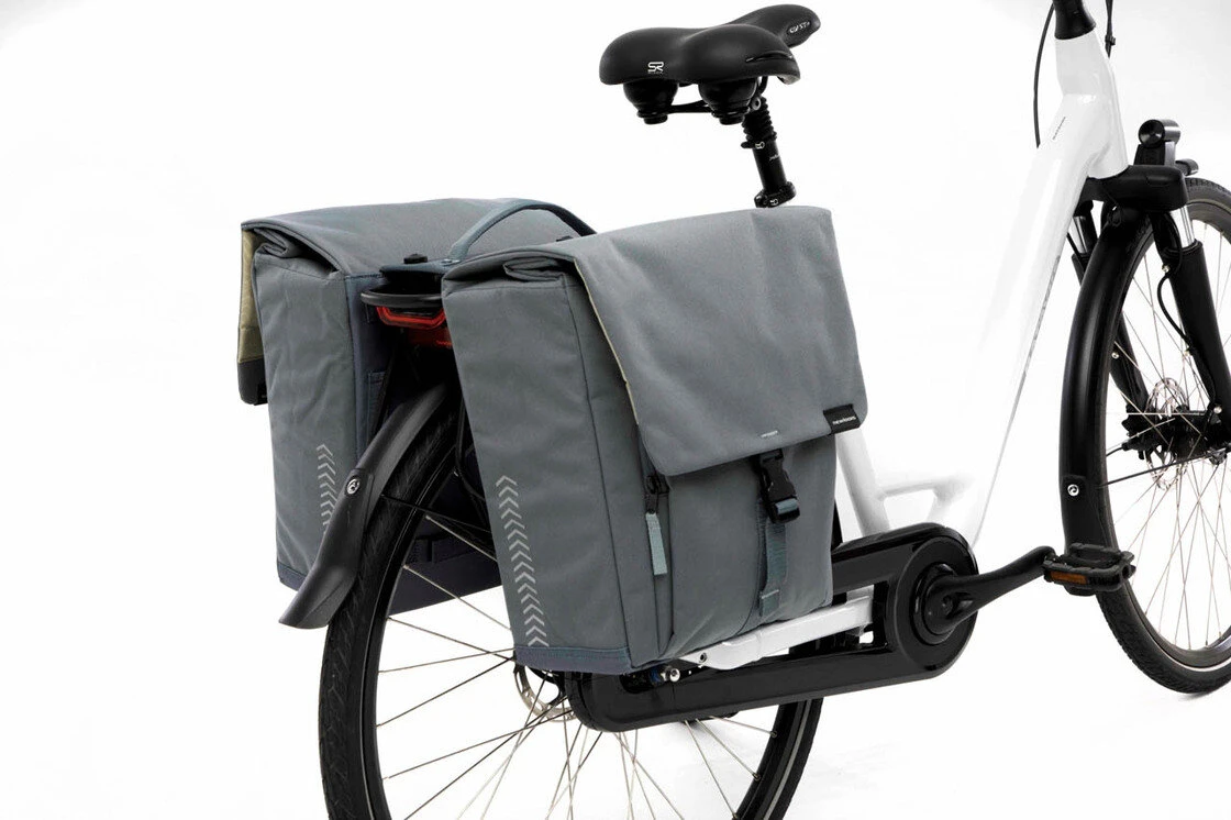 Podwójna sakwa rowerowa New Looxs Tulum 32L MIK Grey/Green