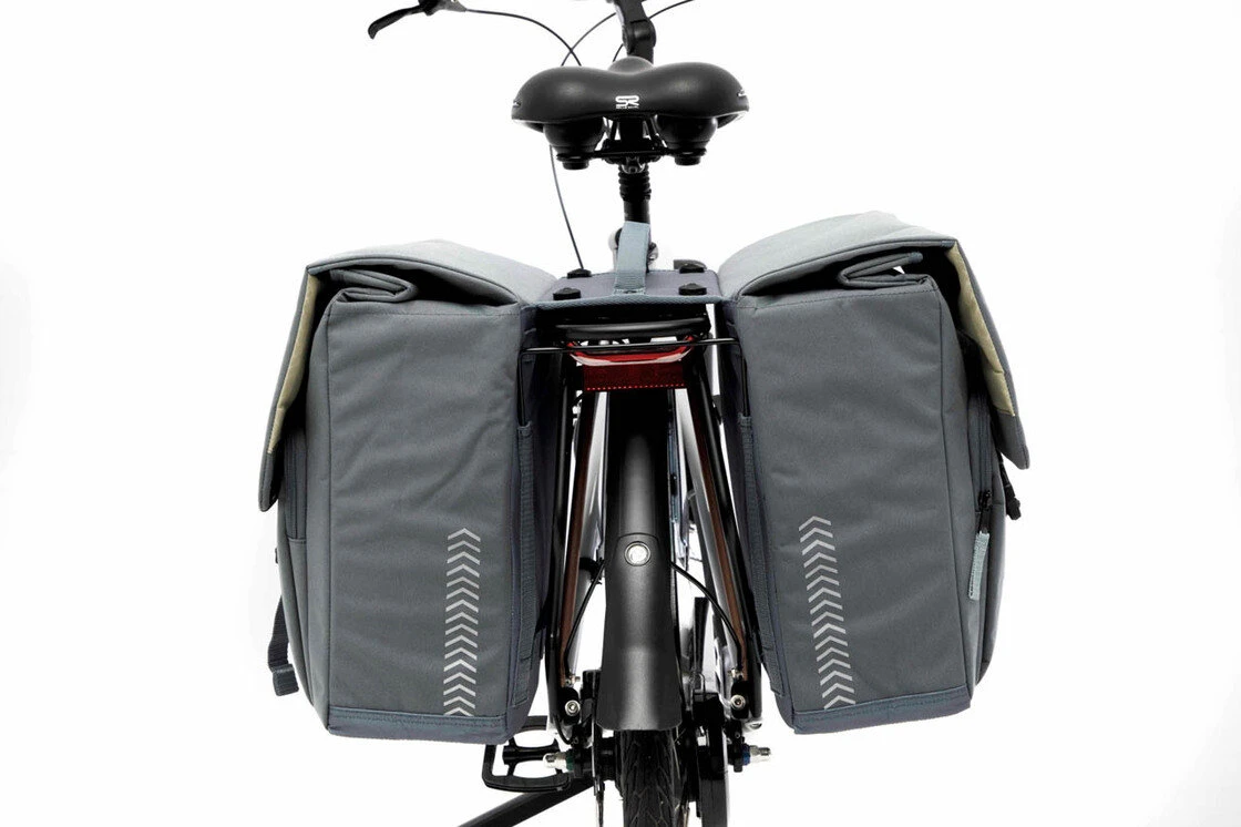 Podwójna sakwa rowerowa New Looxs Tulum 32L MIK Grey/Green