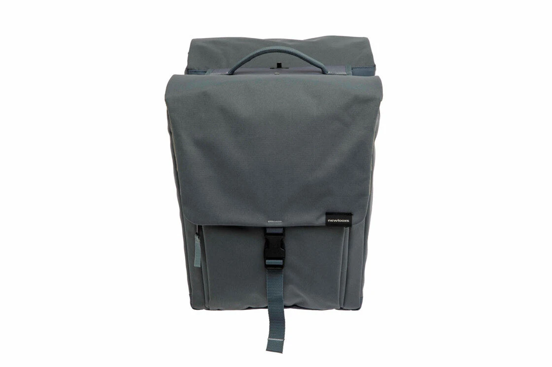 Podwójna sakwa rowerowa New Looxs Tulum 32L Odpinana Grey/Green