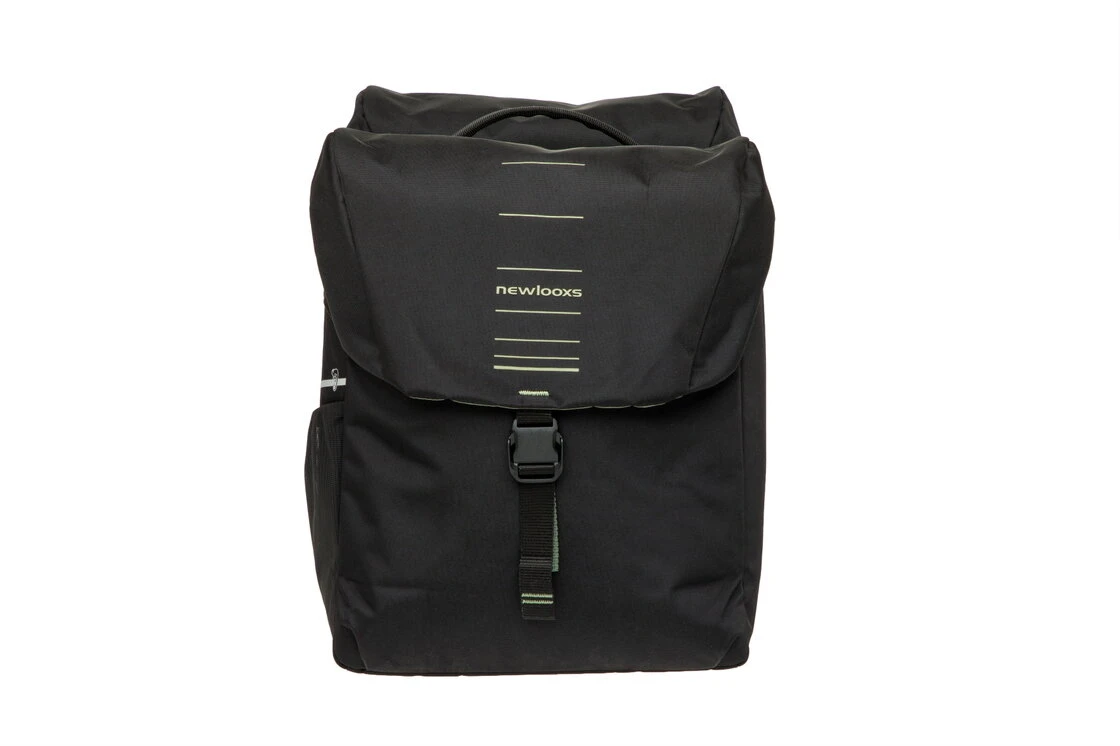 Podwójna sakwa rowerowa New Looxs Vigo Double 40L MIK 2.0 Black Green