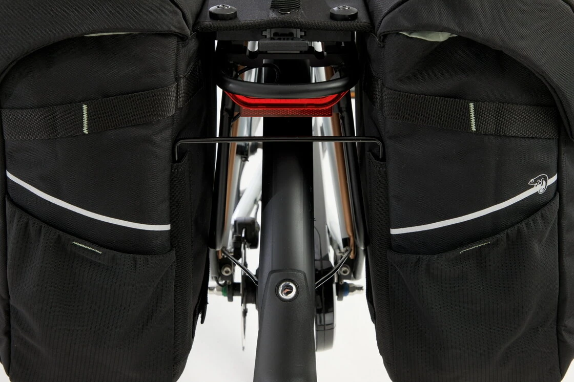 Podwójna sakwa rowerowa New Looxs Vigo Double 40L MIK 2.0 Black Green