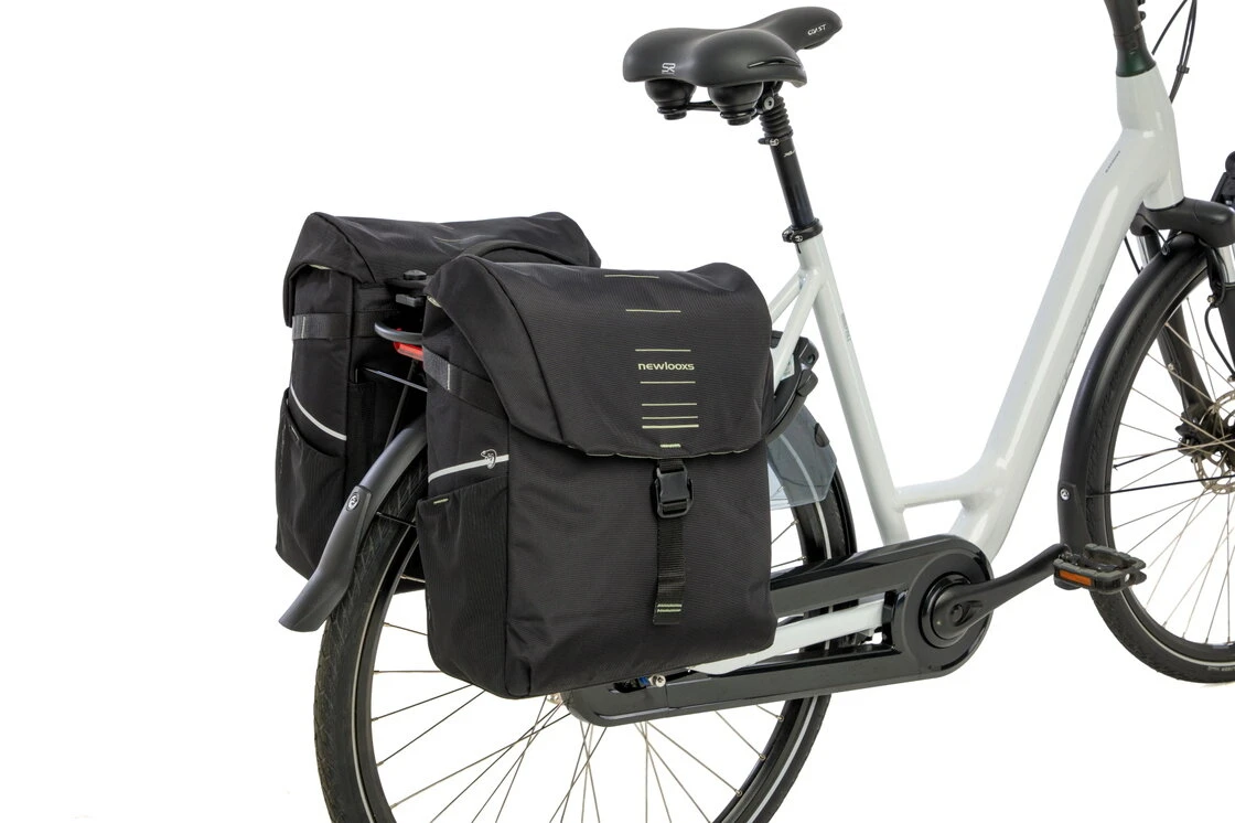 Podwójna sakwa rowerowa New Looxs Vigo Double 40L MIK 2.0 Black Green