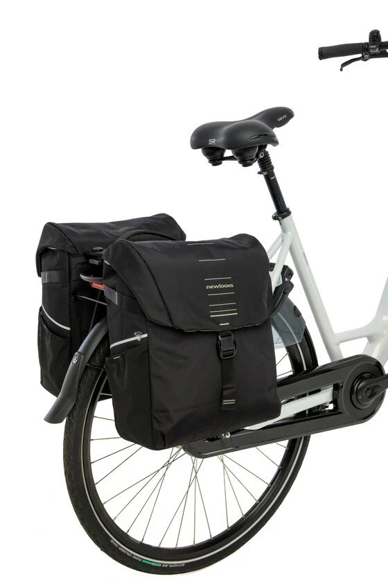 Podwójna sakwa rowerowa New Looxs Vigo Double 40L MIK 2.0 Black Green