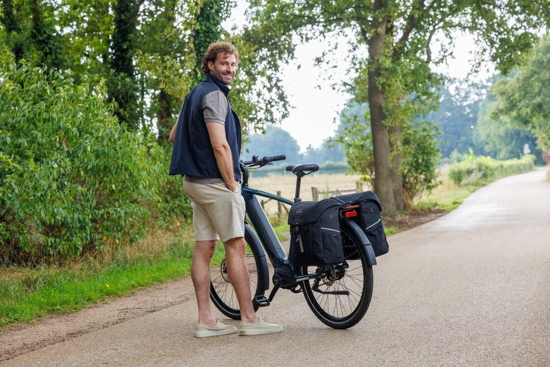 Podwójna sakwa rowerowa New Looxs Vigo Double 40L MIK 2.0 Black Green