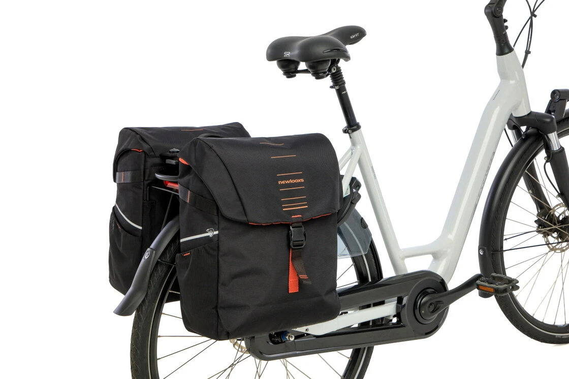 Podwójna sakwa rowerowa New Looxs Vigo Double 40L MIK 2.0 Black Orange