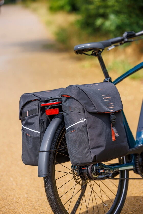 Podwójna sakwa rowerowa New Looxs Vigo Double 40L MIK 2.0 Black Orange