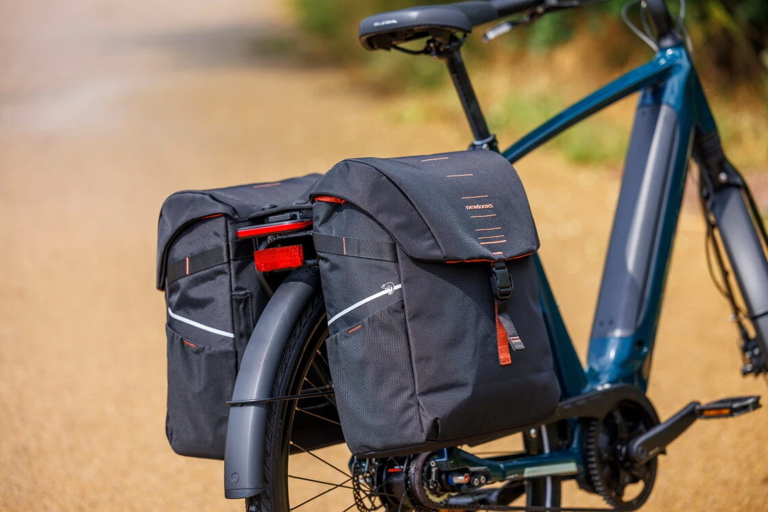 Podwójna sakwa rowerowa New Looxs Vigo Double 40L MIK 2.0 Black Orange