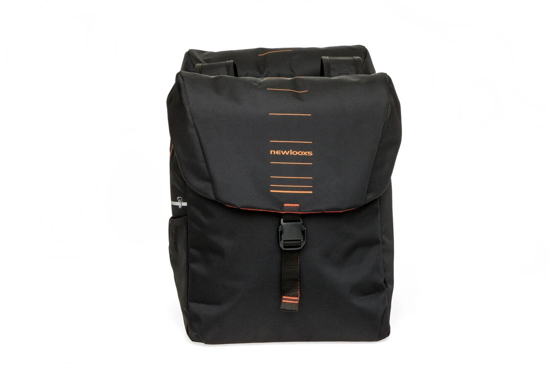 Podwójna sakwa rowerowa New Looxs Vigo Double 40L Black Orange