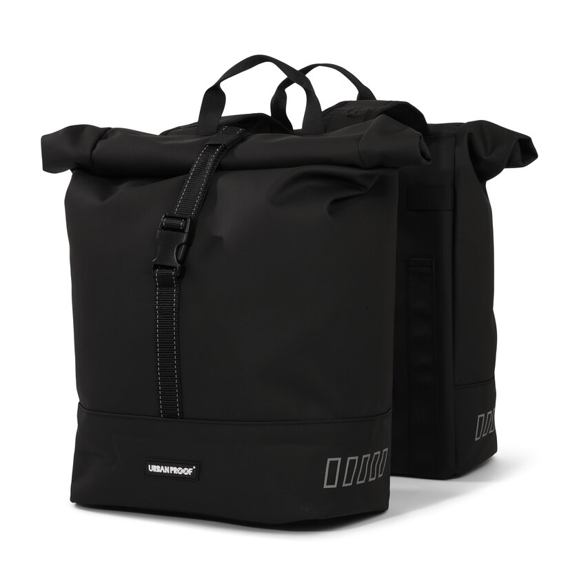 Podwójna sakwa rowerowa Urban Proof Double Rolltop Bag 38L Czarny