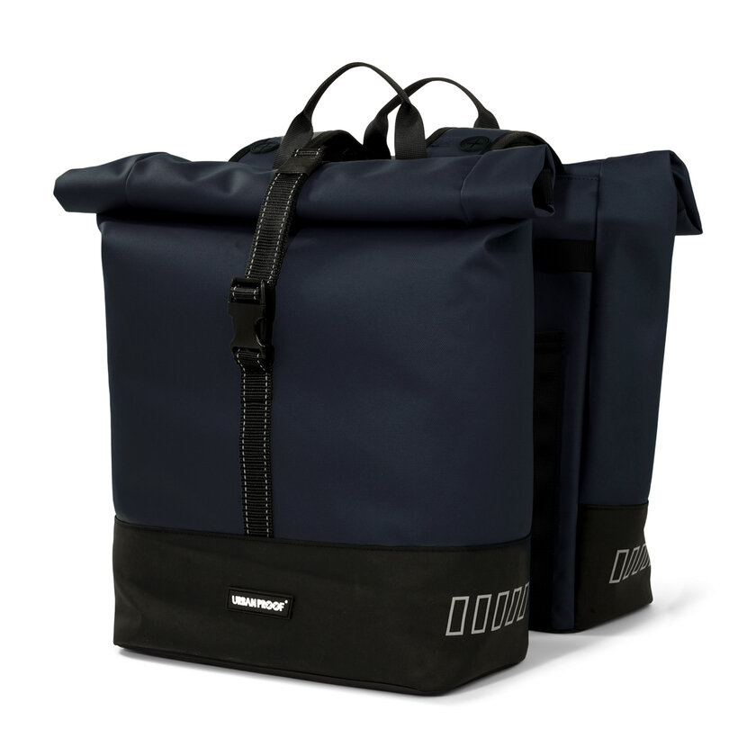 Podwójna sakwa rowerowa Urban Proof Double Rolltop Bag 38L Niebieski