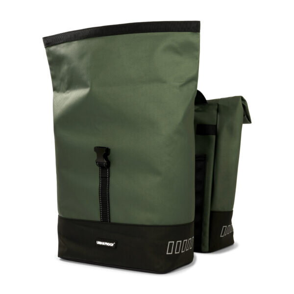 Podwójna sakwa rowerowa Urban Proof Double Rolltop Bag 38L Zielony