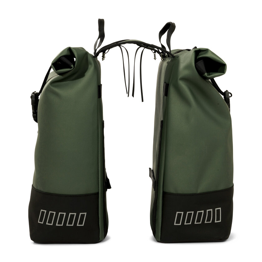 Podwójna sakwa rowerowa Urban Proof Double Rolltop Bag 38L Zielony