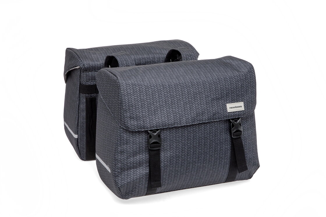 Podwójna torba rowerowa New Looxs Mondi Joy Double Black