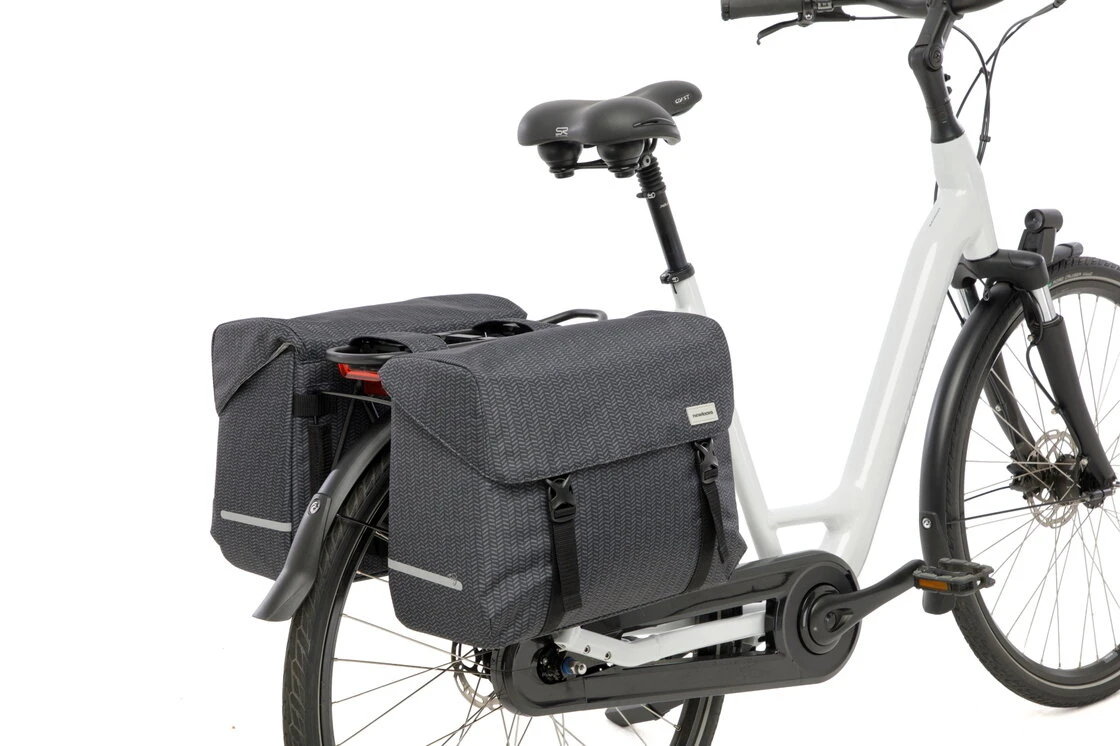 Podwójna torba rowerowa New Looxs Mondi Joy Double Black