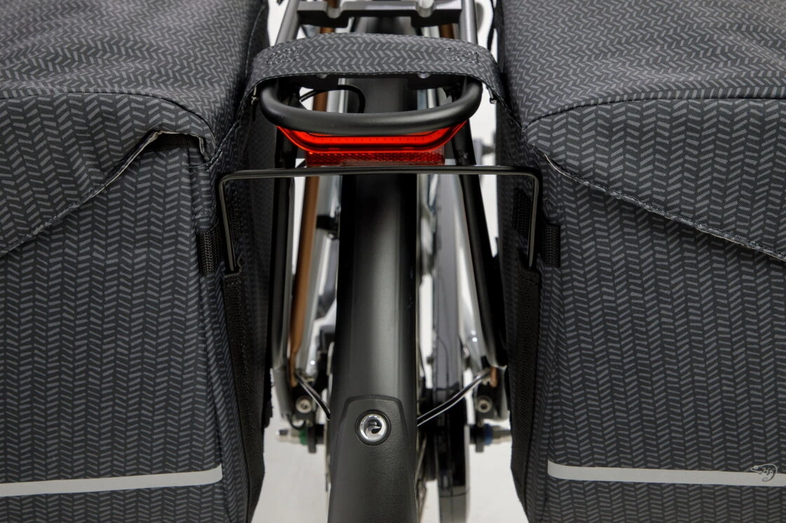 Podwójna torba rowerowa New Looxs Mondi Joy Double Black