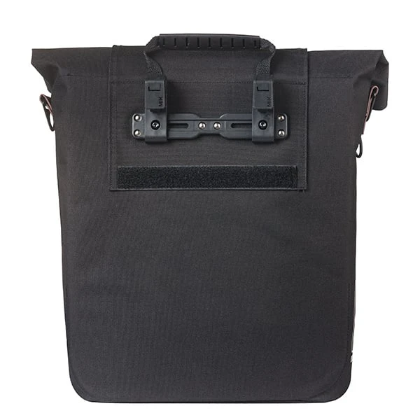 Pojedyncza sakwa rowerowa Basil City 14-16L MIK Hooks Black