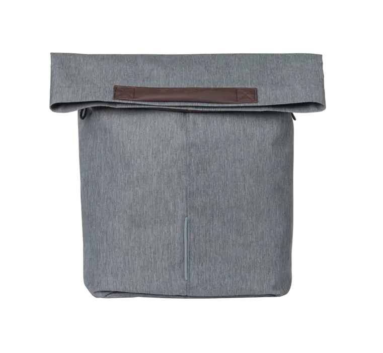 Pojedyncza sakwa rowerowa Basil City 14-16L MIK Hooks Grey Melee
