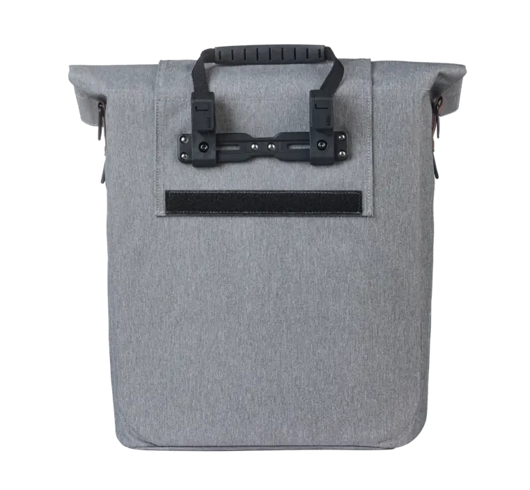 Pojedyncza sakwa rowerowa Basil City 14-16L MIK Hooks Grey Melee