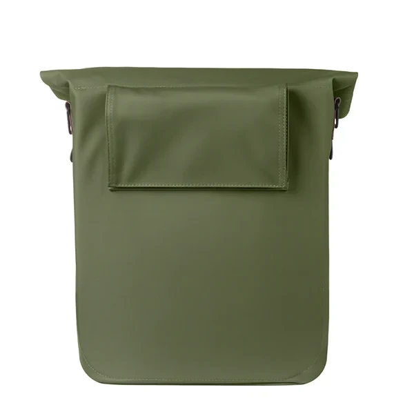 Pojedyncza sakwa rowerowa Basil City 14-16L MIK Hooks Moss Green