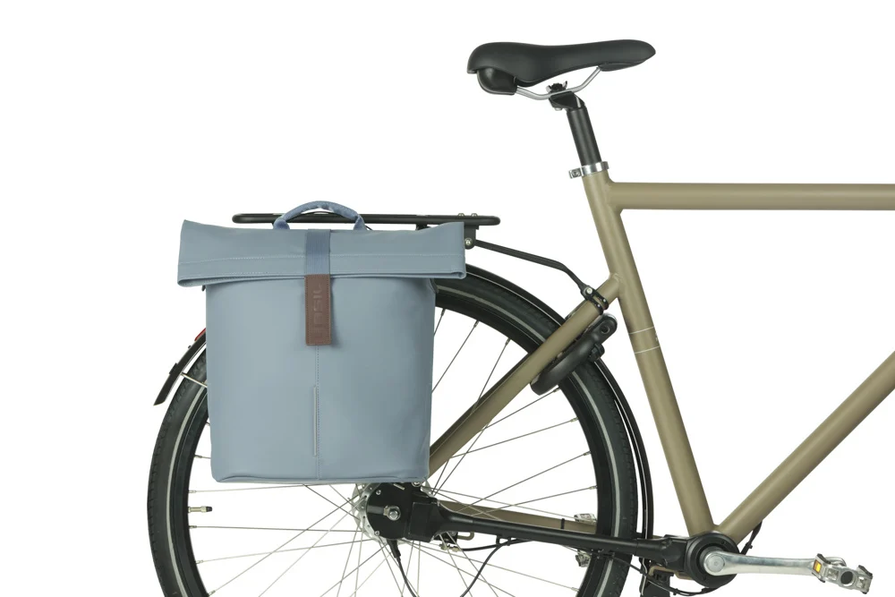 Pojedyncza sakwa rowerowa Basil City MIK Side 14-16L Graphite blue