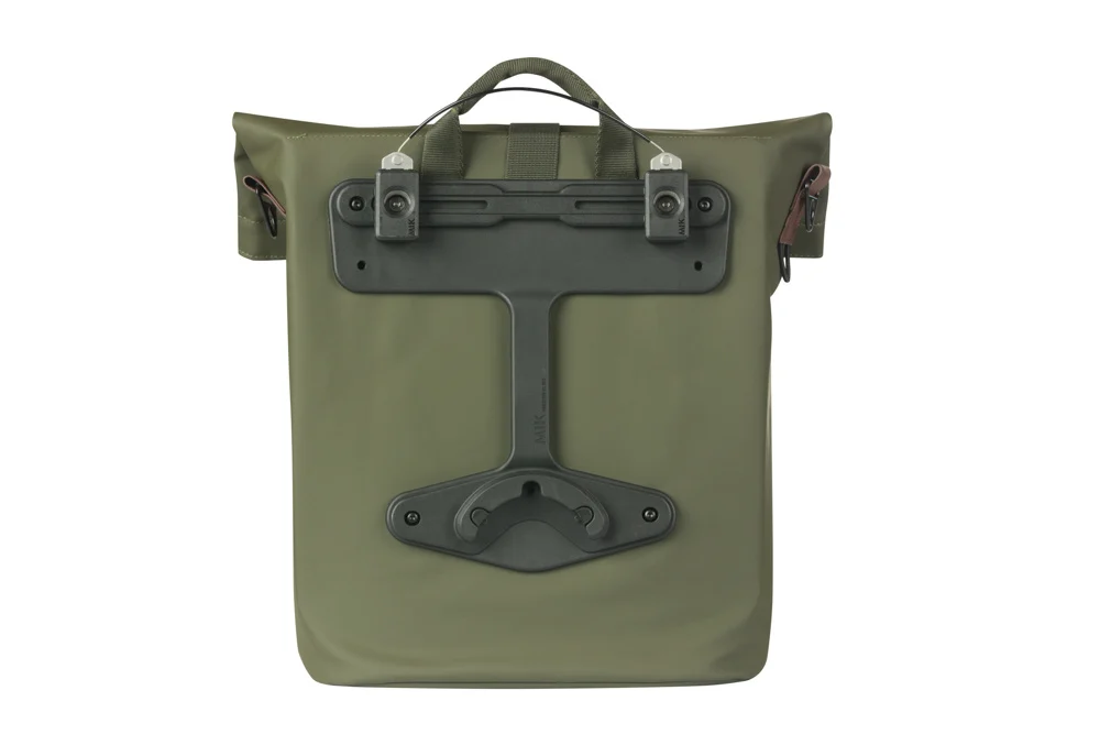 Pojedyncza sakwa rowerowa Basil City MIK Side 14-16L Moss green