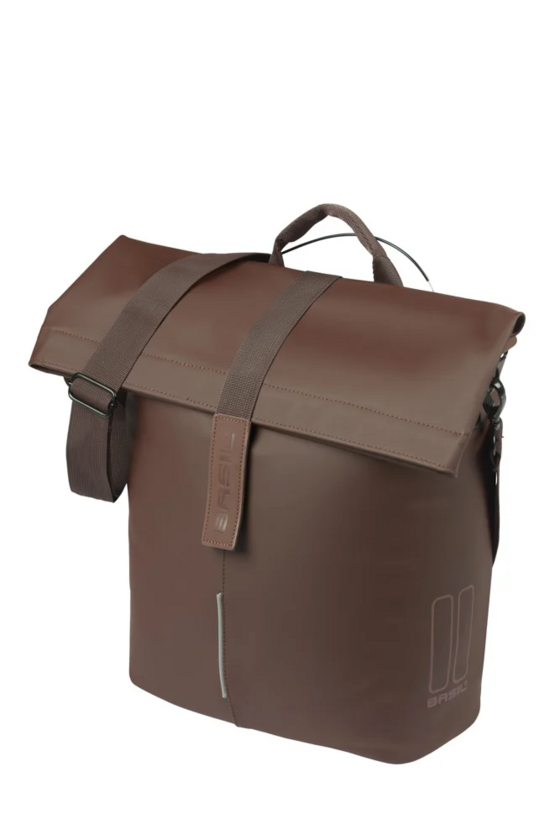 Pojedyncza sakwa rowerowa Basil City MIK Side 14-16L Roasted brown