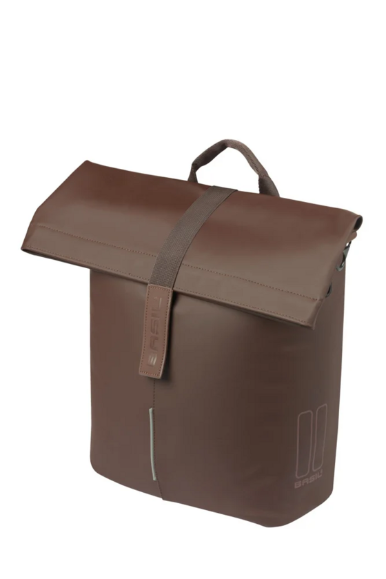 Pojedyncza sakwa rowerowa Basil City MIK Side 14-16L Roasted brown