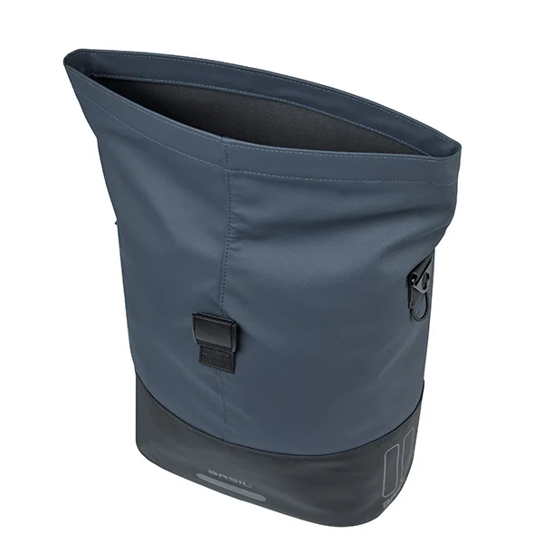Pojedyncza sakwa rowerowa Basil Cove 14-16L MIK Hooks Navy/black