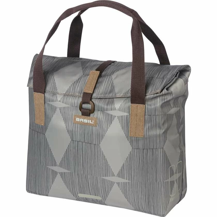 Pojedyncza sakwa rowerowa Basil Elegance 20L Szary - Chateau Taupe