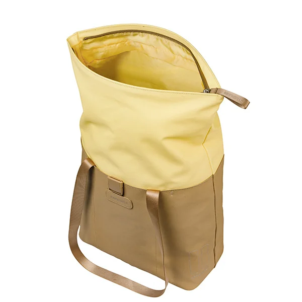 Pojedyncza sakwa rowerowa Basil Vive 15-20L MIK Hooks Sand/yellow