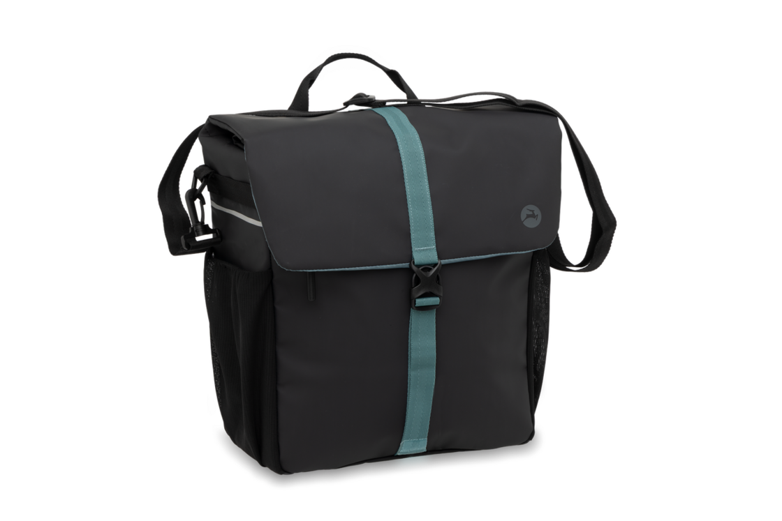 Pojedyncza sakwa rowerowa Gazelle Single Pannier Black/Green