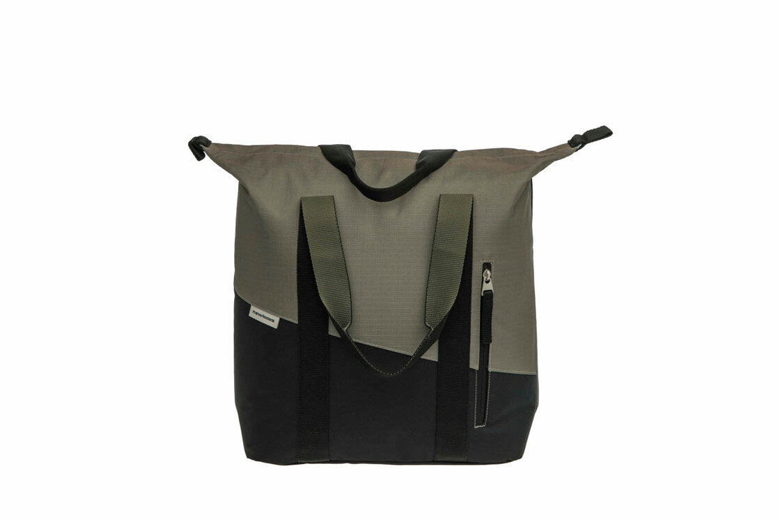 Pojedyncza sakwa rowerowa New Looxs Kota Oslo 24L Black/Green