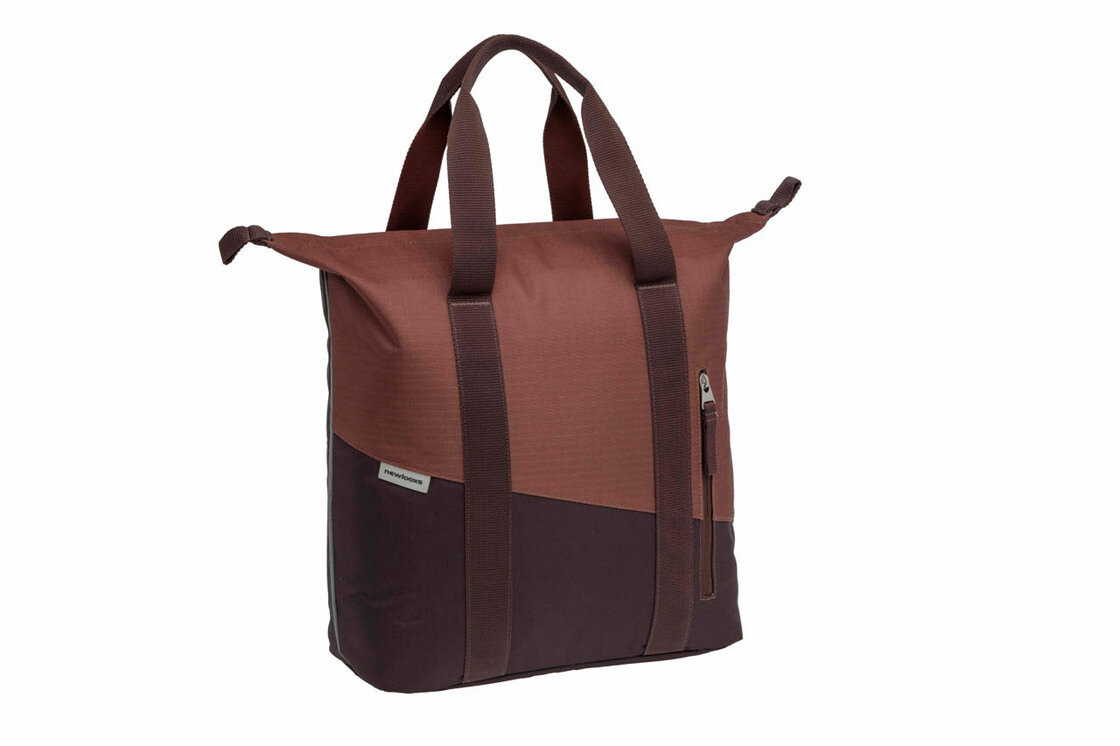 Pojedyncza sakwa rowerowa New Looxs Kota Oslo 24L Burgundy/Rust