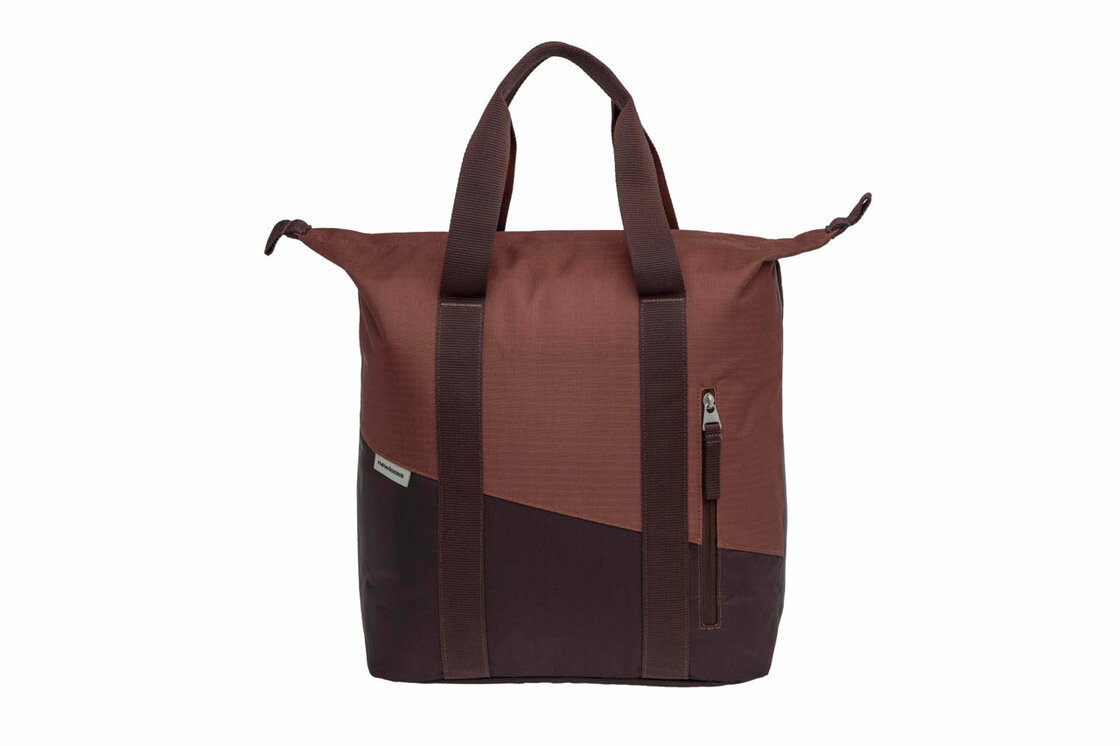Pojedyncza sakwa rowerowa New Looxs Kota Oslo 24L Burgundy/Rust