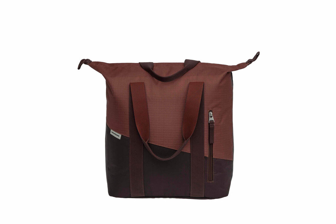 Pojedyncza sakwa rowerowa New Looxs Kota Oslo 24L Burgundy/Rust