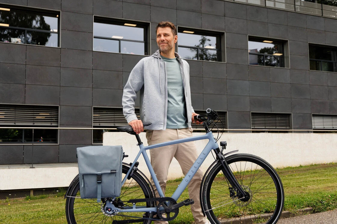 Pojedyncza sakwa rowerowa New Looxs Tulum Single 16L Grey Green