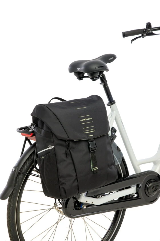 Pojedyncza sakwa rowerowa New Looxs Vigo Single 20L Black Green