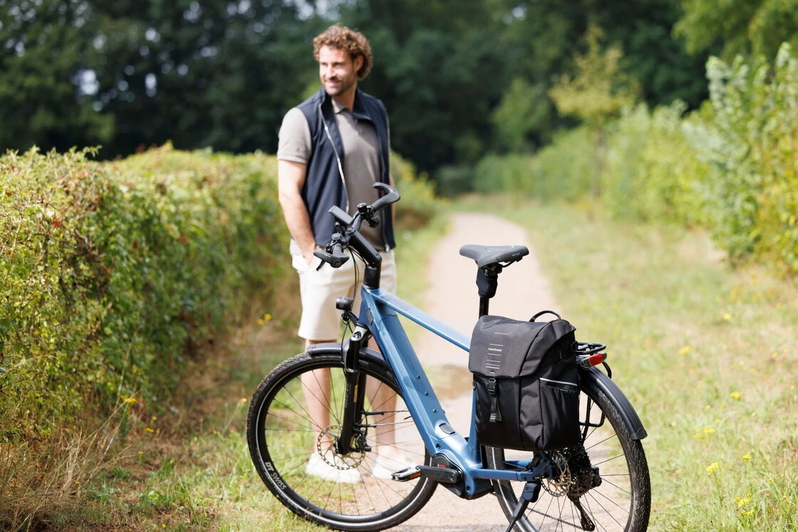 Pojedyncza sakwa rowerowa New Looxs Vigo Single 20L Black Green