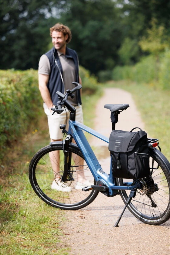 Pojedyncza sakwa rowerowa New Looxs Vigo Single 20L Black Green